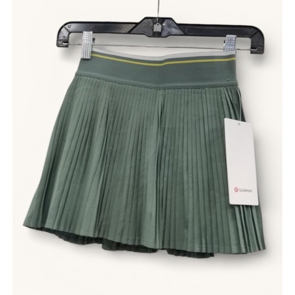 Lululemon Varsity High Rise Pleated Tennis Skirt Tipping Stripe Sz 0 NWT - Picture 9 of 13